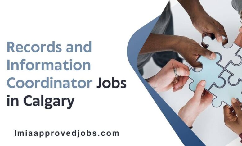 Records and Information Coordinator Jobs in Calgary