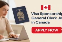 Visa Sponsorship General Clerk Jobs in Canada
